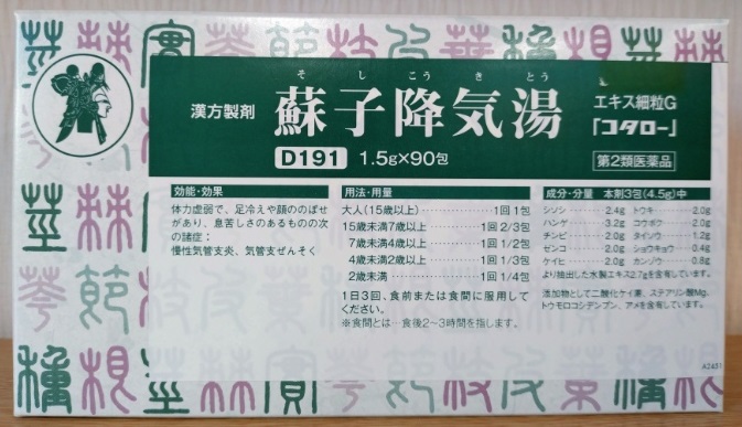 蘇子降気湯